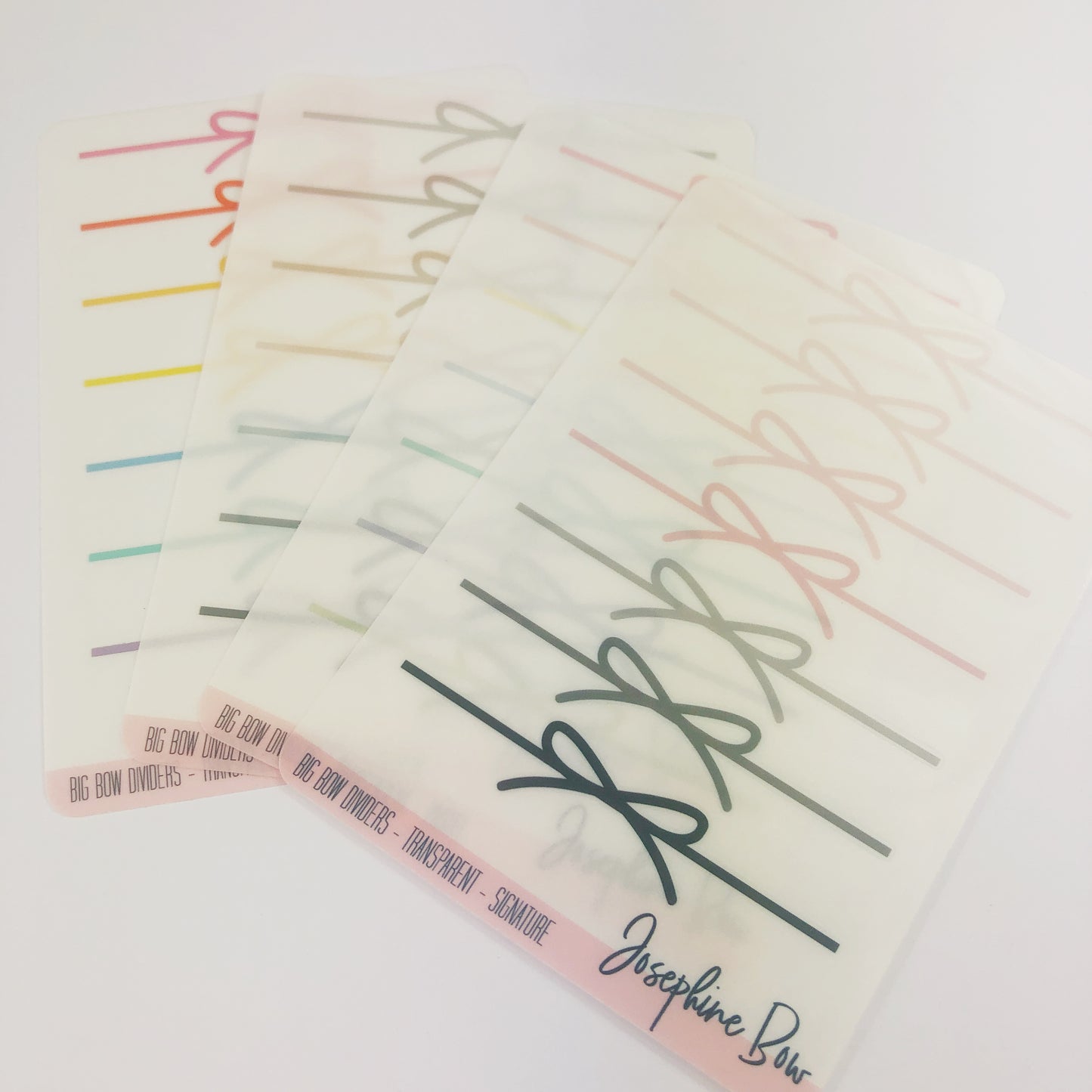 Big Bow Dividers | Transparent