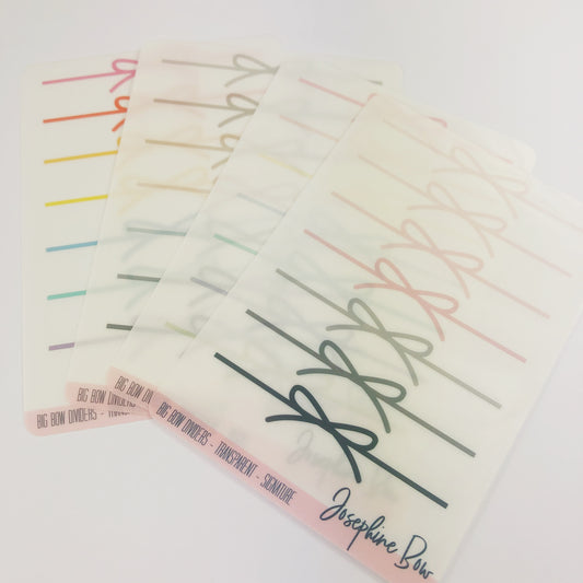 Big Bow Dividers | Transparent