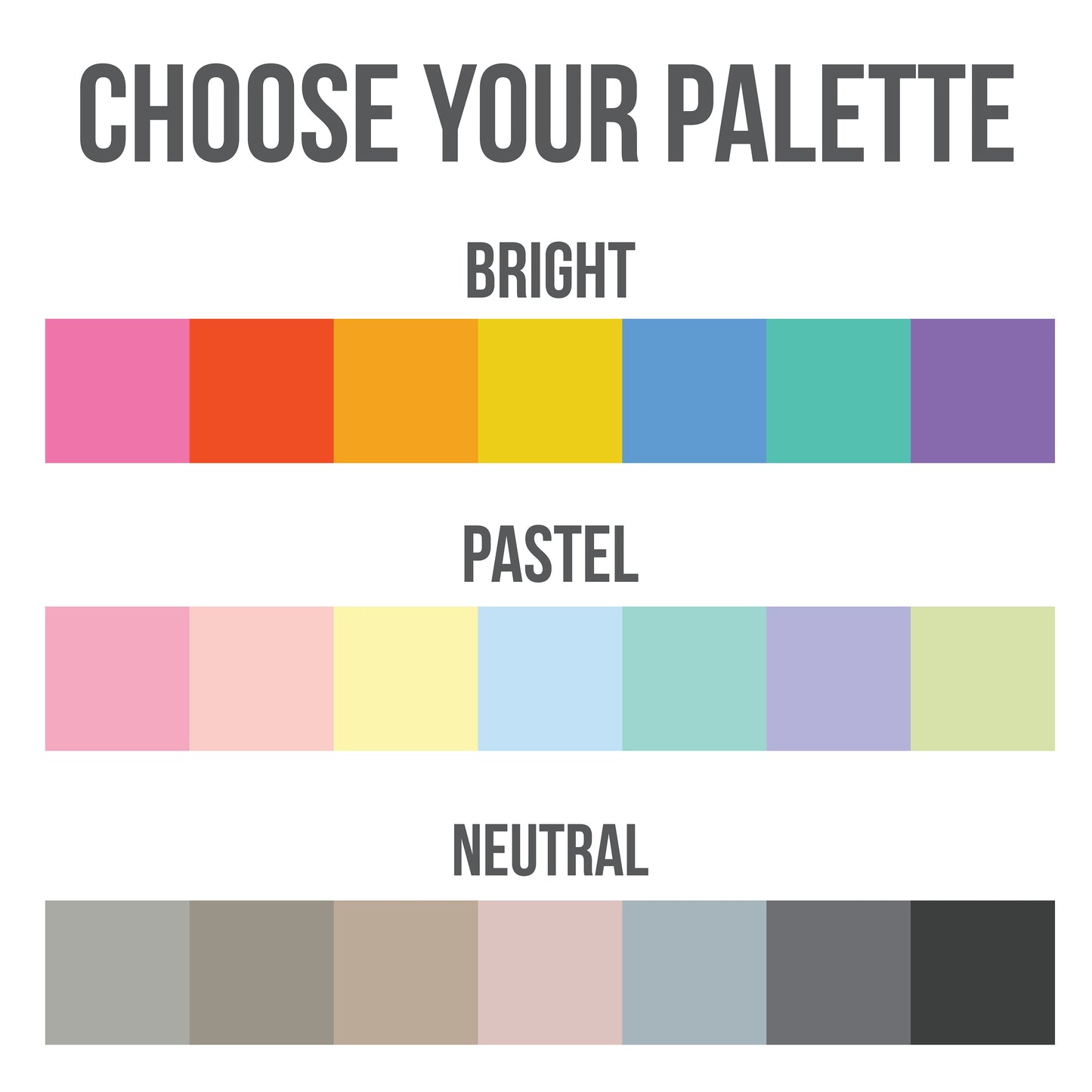 Transparent Horizontal Heart Dividers (4 colour options)