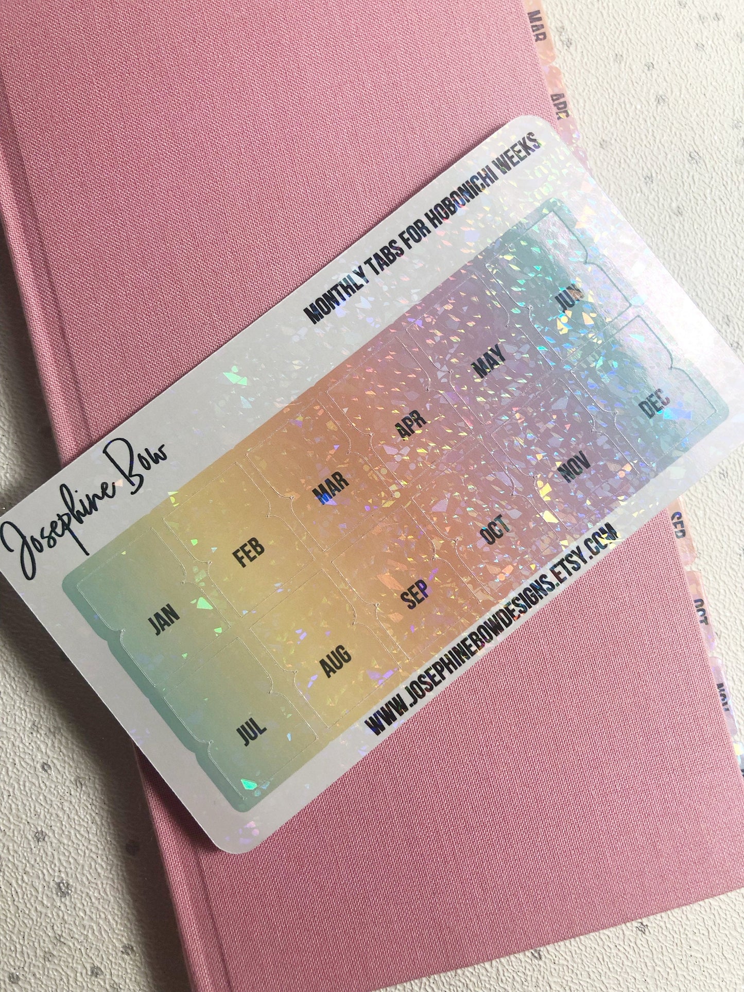 Hobonichi Weeks Pastel Ombre Monthly Tabs