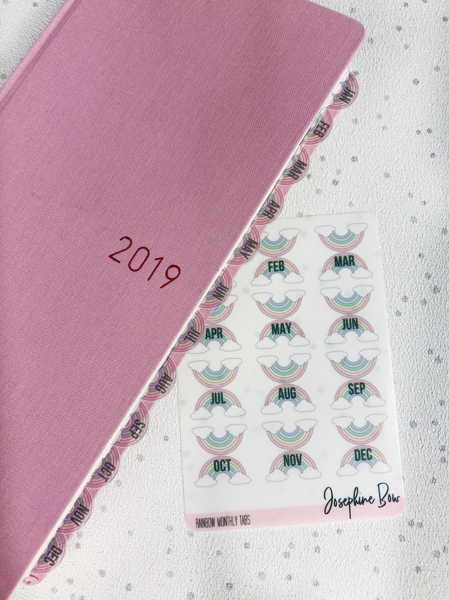 Rainbow Clear Hobonichi Weeks Tabs