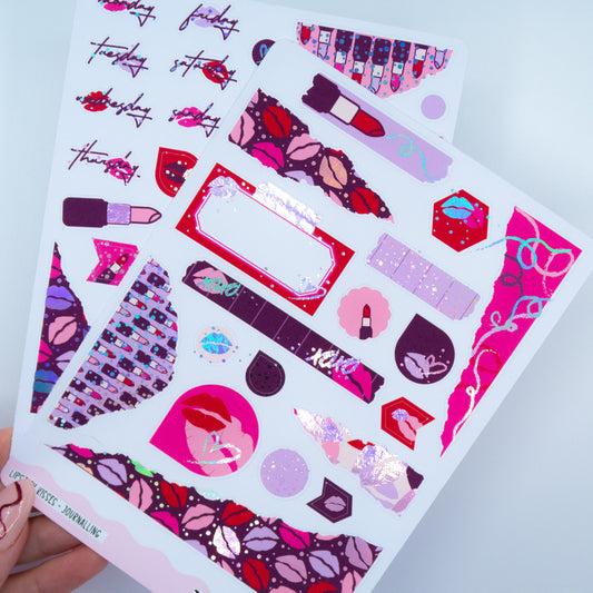 Lipstick Kisses | Journalling Kit