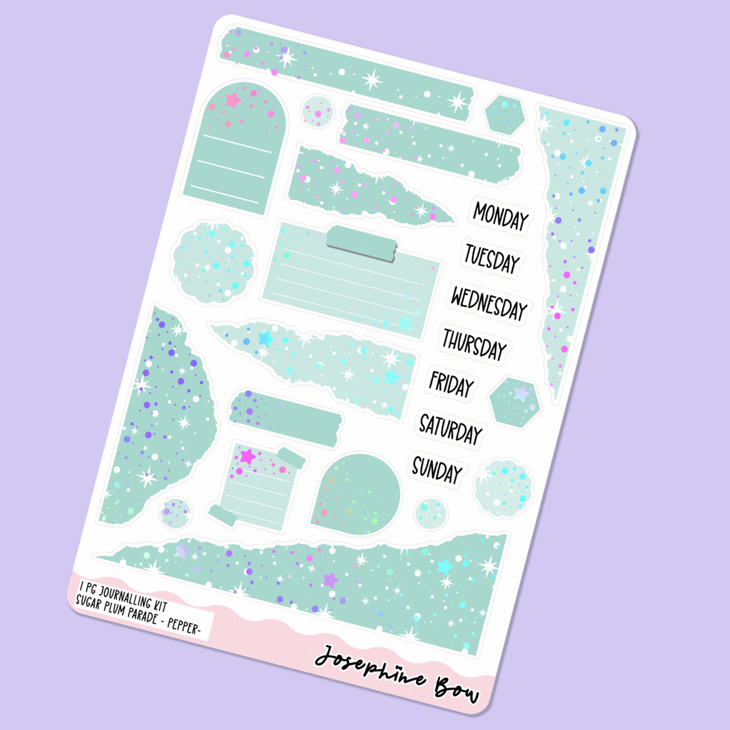 Sugar Plum Parade | One Page Functional Journalling Kit