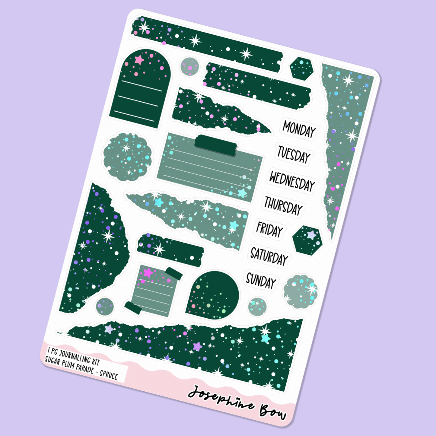 Sugar Plum Parade | One Page Functional Journalling Kit