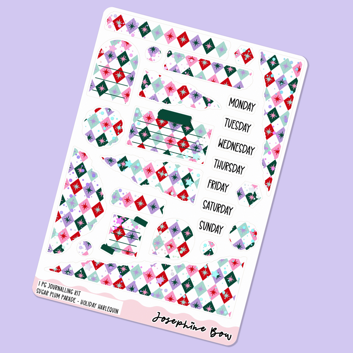 Sugar Plum Parade | One Page Functional Journalling Kit