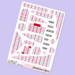Sugar Plum Parade | One Page Functional Journalling Kit