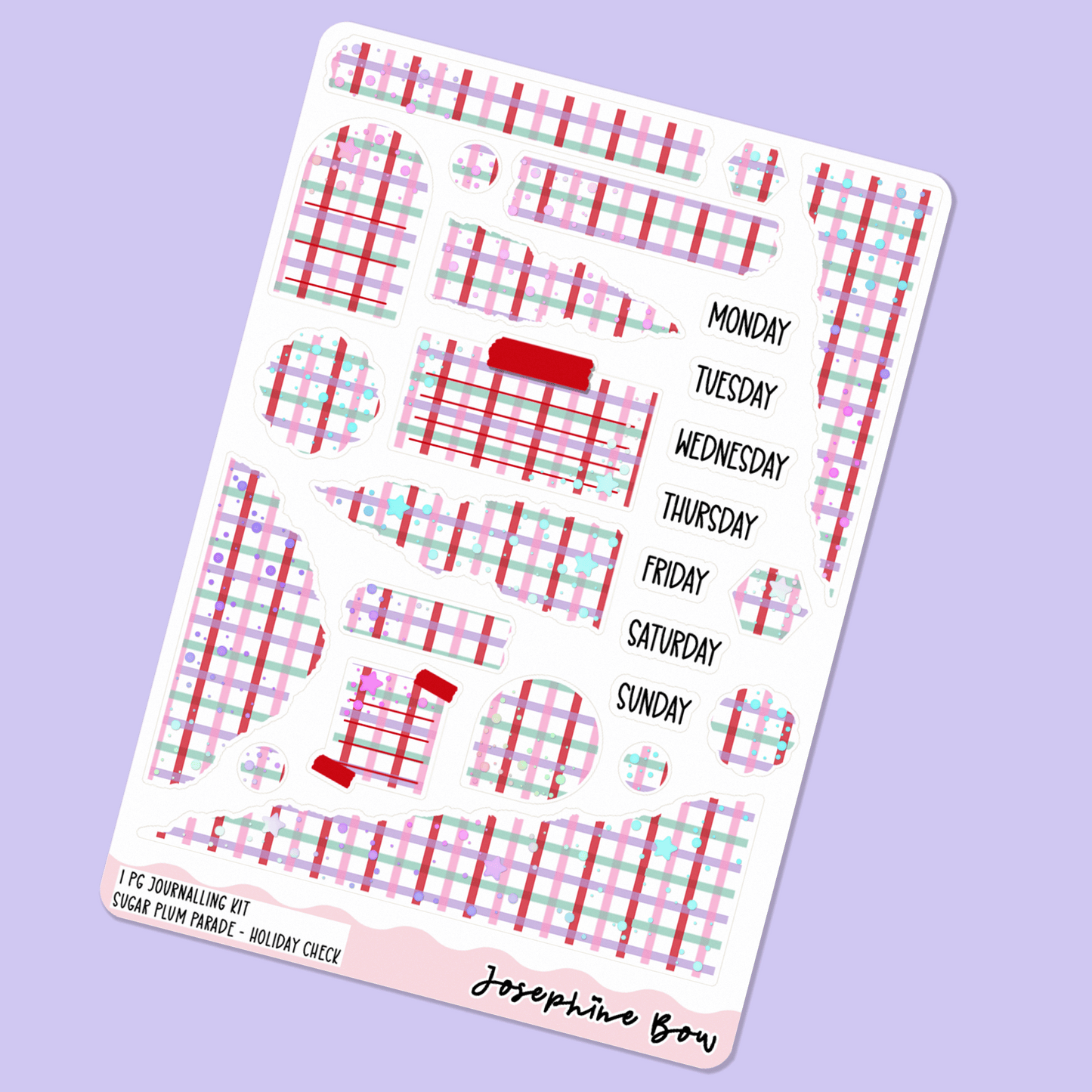 Sugar Plum Parade | One Page Functional Journalling Kit