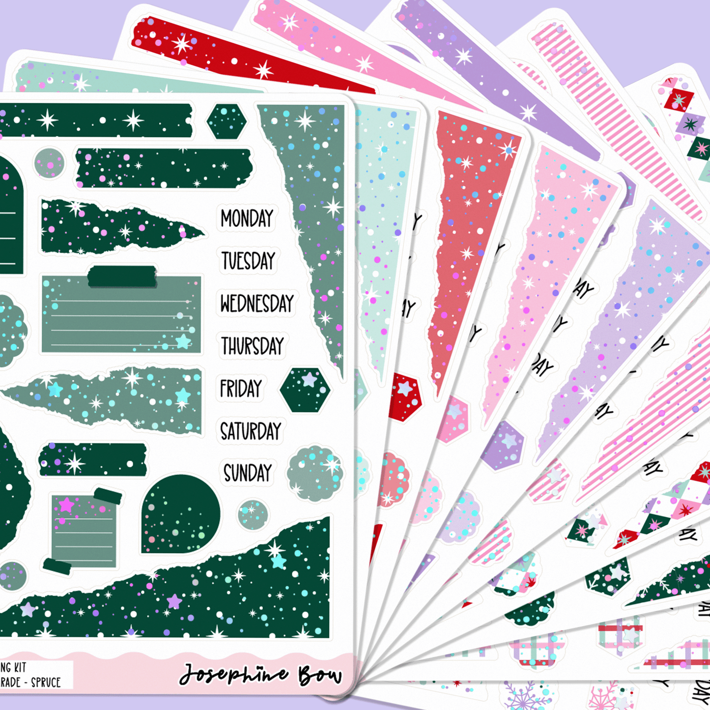 Sugar Plum Parade | One Page Functional Journalling Kit