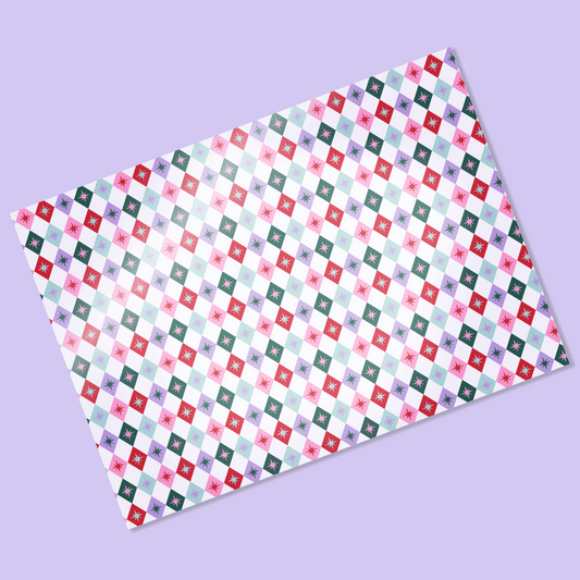 Sugar Plum Parade | Holiday Harlequin Vellum & Acetate