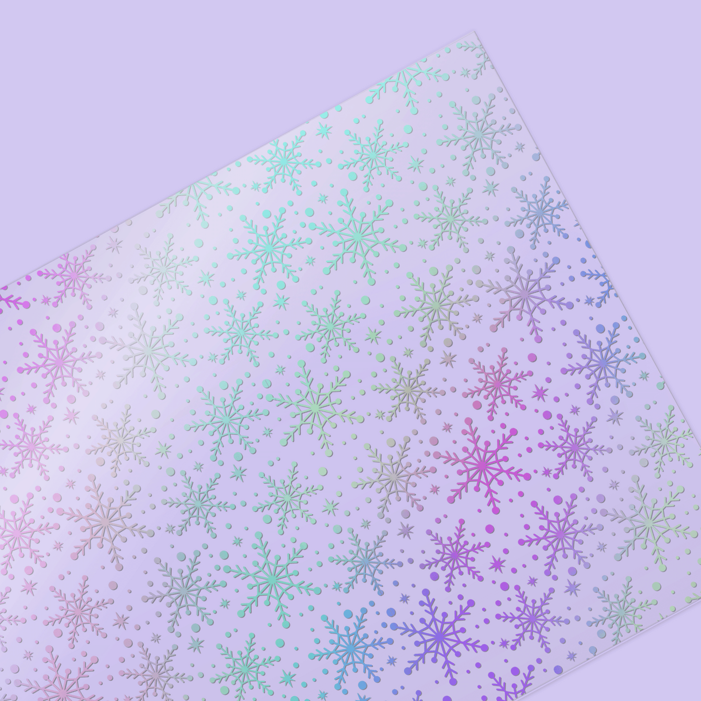 Sugar Plum Parade | Snow Sparkle Foiled Acetate