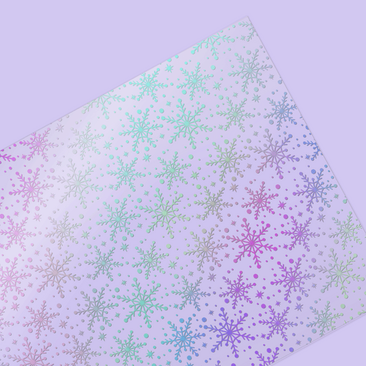 Sugar Plum Parade | Snow Sparkle Foiled Acetate