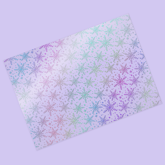 Sugar Plum Parade | Snow Sparkle Foiled Acetate