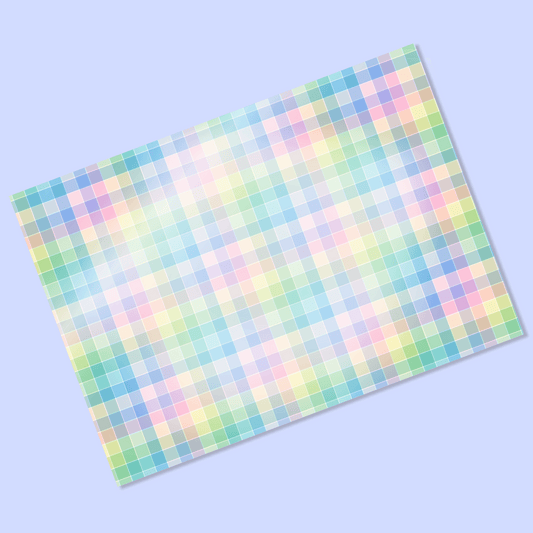 Pen Party | Pastel Plaid Vellum & Acetate
