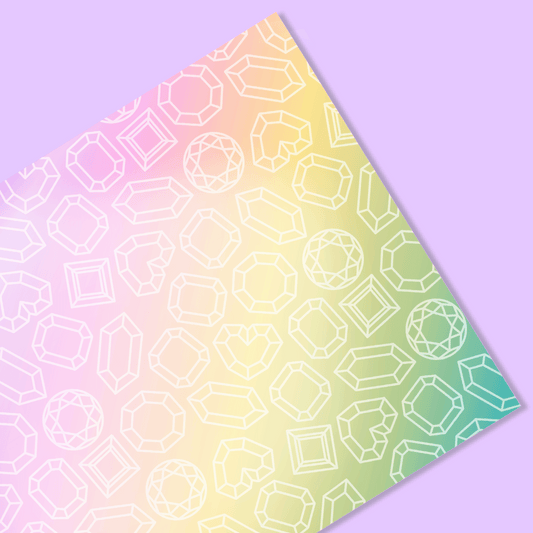 Bejewelled | Gemstone Rainbow Vellum & Acetate