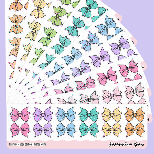 Bow Tabs | Ombre 2026 Palette - Pastel