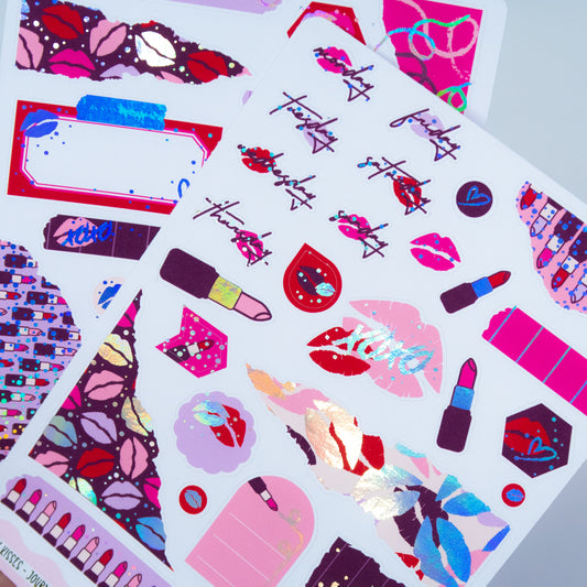 Lipstick Kisses | Journalling Kit