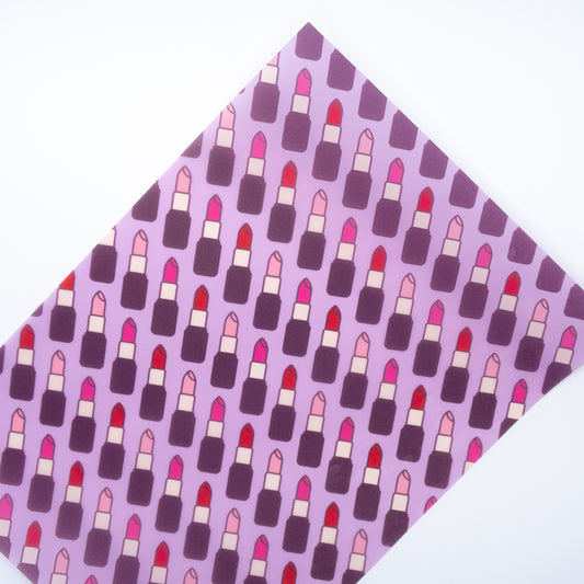 Lipstick Kisses | Lipstick Print Vellum & Acetate