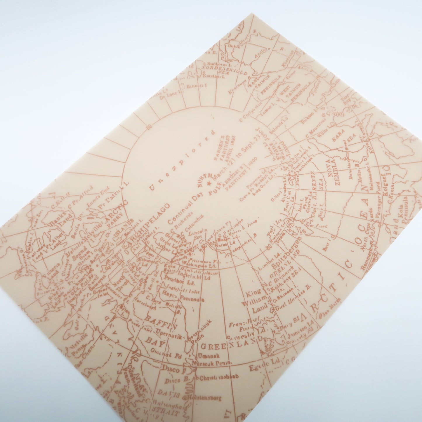 Bon Voyage | Vintage Map Vellum & Acetate