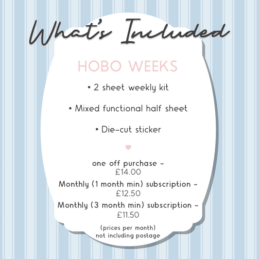 Hobo Weeks Mystery Kit - Monthly Subscription