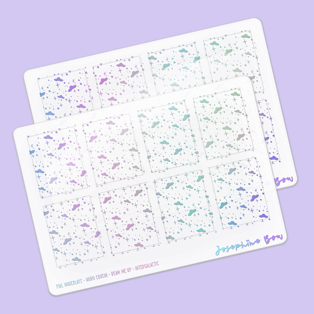 Beam Me Up Foil Underlays | Intergalactic UFO's