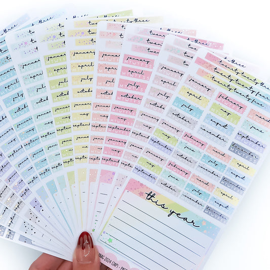 Hobonichi Weeks Foiled Year At A Glance 2024 - Pastel