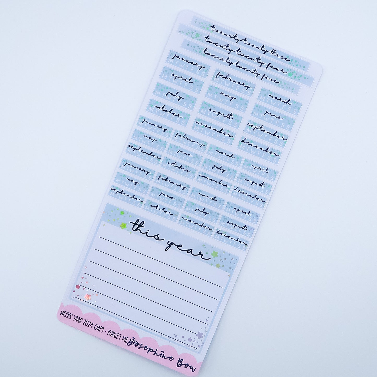 Hobonichi Weeks Foiled Year At A Glance 2024 - Pastel