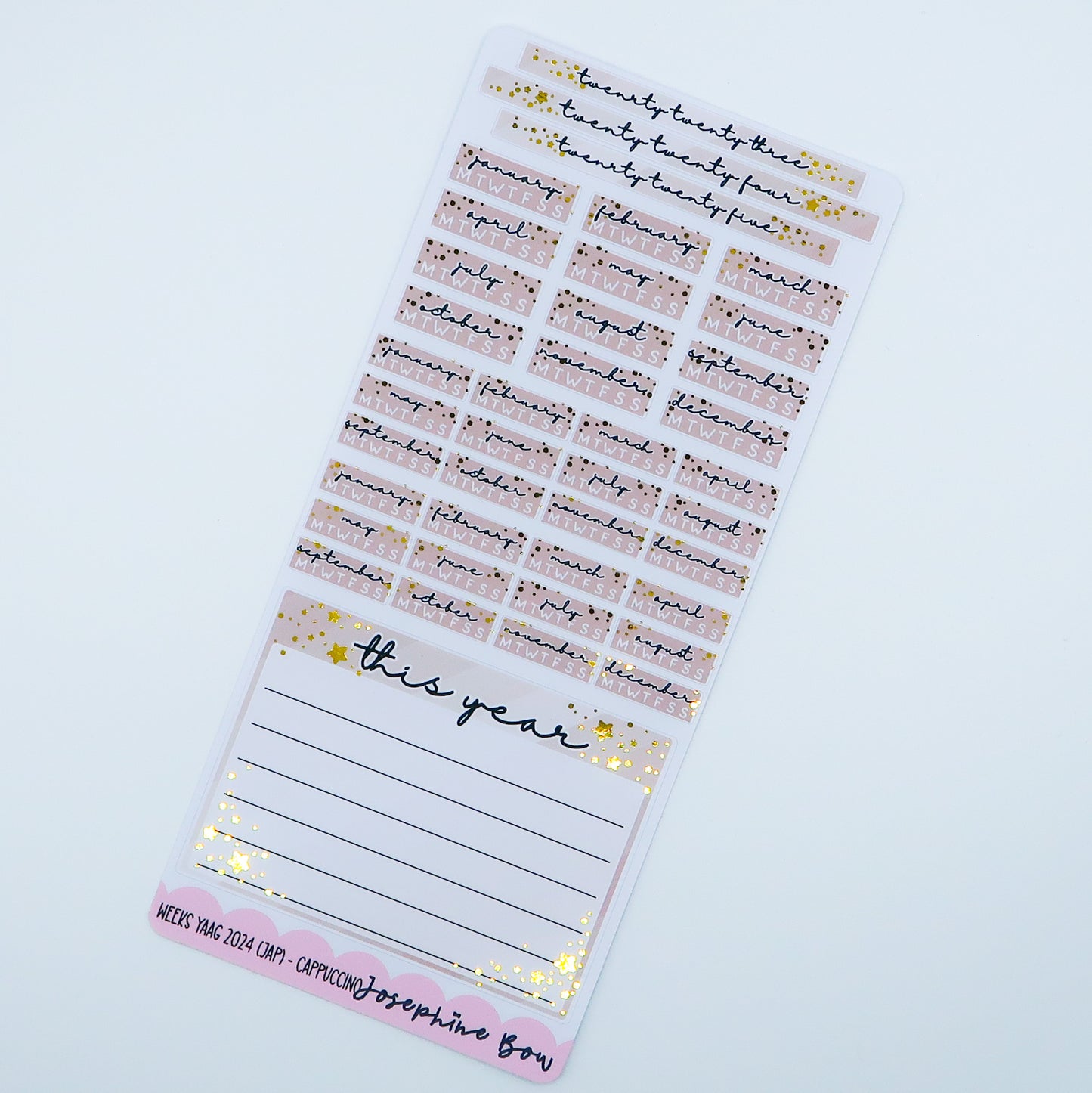 Hobonichi Weeks Foiled Year At A Glance 2024 - Neutral