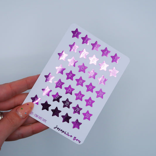 Star Date Covers | Mid Pink Foil