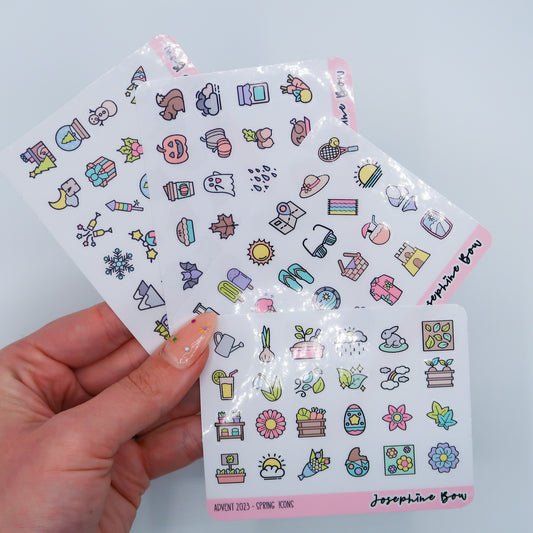 Seasonal Icons | Clear gloss