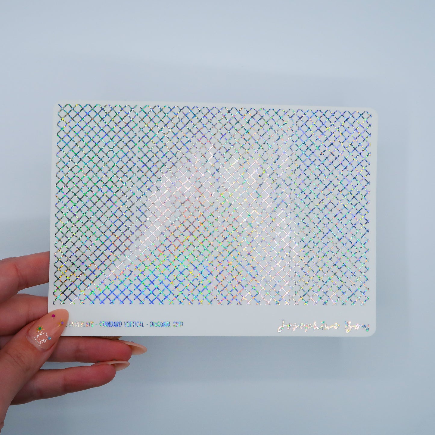 Transparent Foil Underlays | Diagonal Grid (36 foil colours)