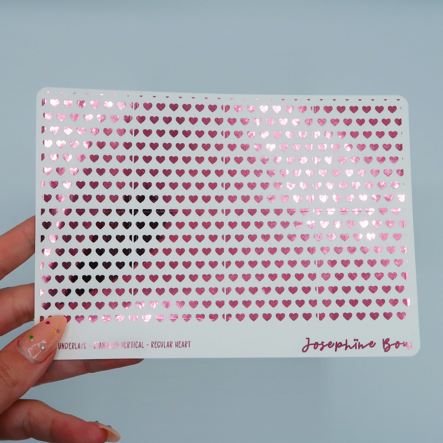 Transparent Foil Underlays | Regular Heart (36 foil colours)