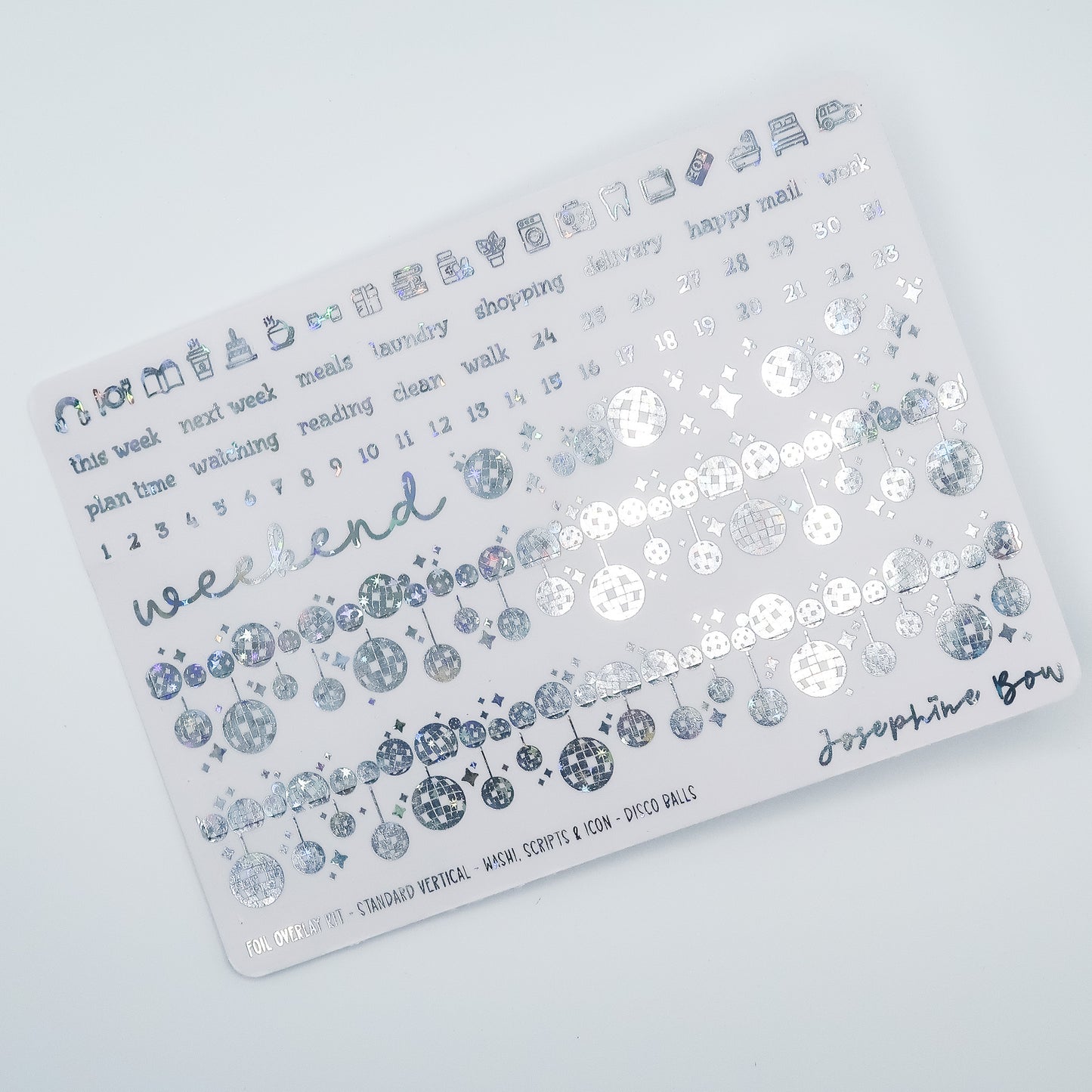 Disco Ball | Standard Vertical Overlay Kit (foil colour choices)