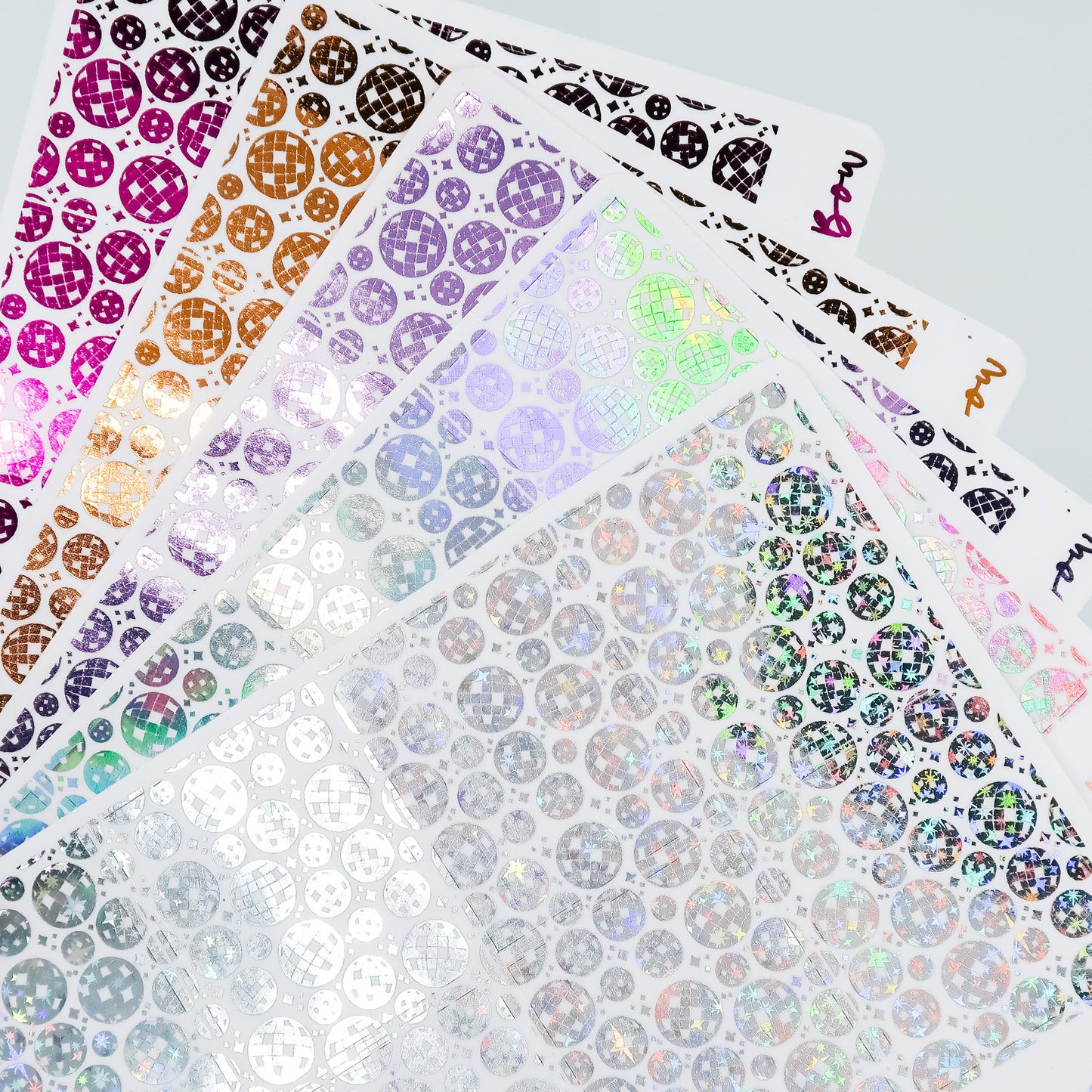 Spooky Disco Foil Underlays | Disco Ball (choose your foil colour)