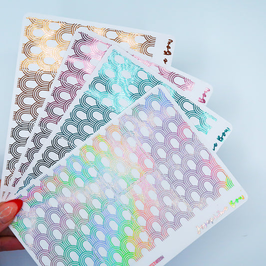 Pot Of Gold Foil Underlays | Geo Rainbow