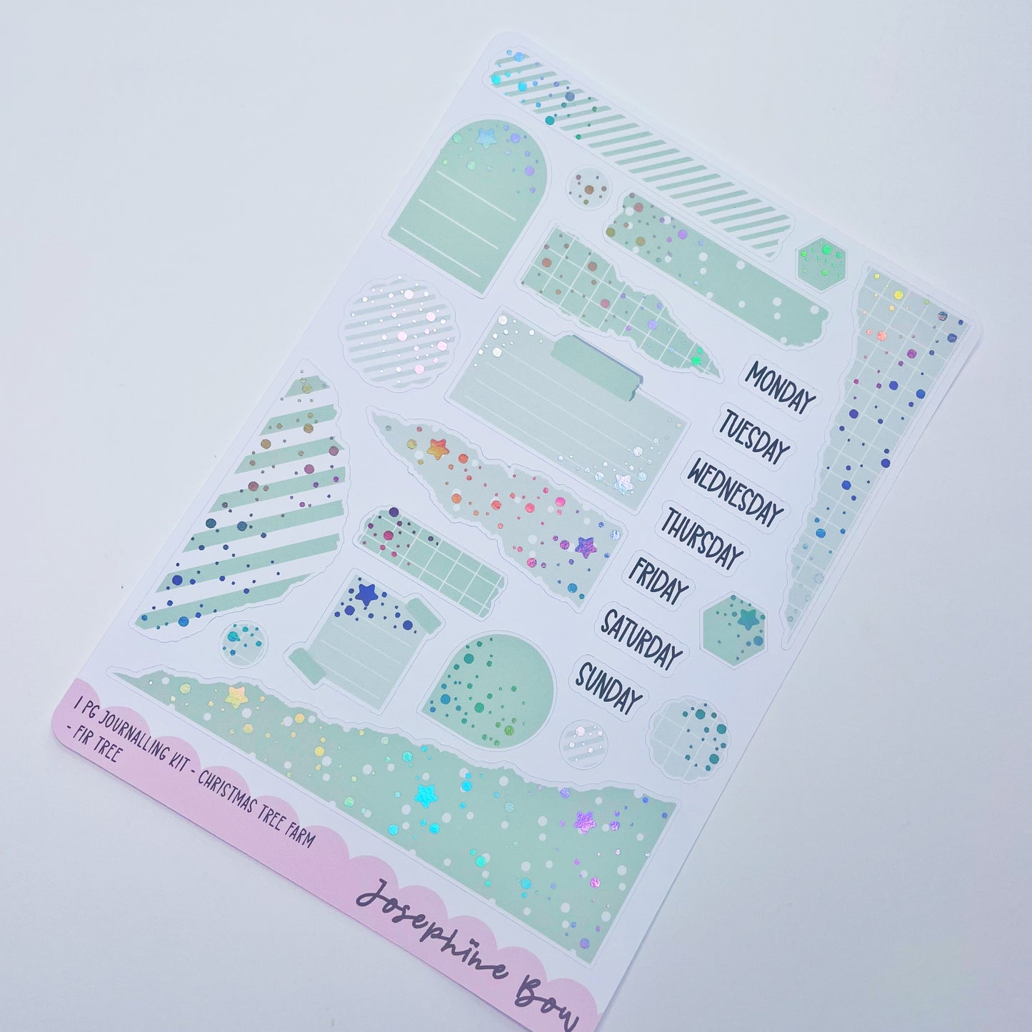 Christmas Tree Farm | One Page Functional Journalling Kit