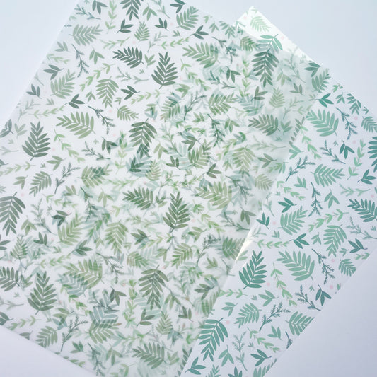 Christmas Tree Farm | Foliage Print Vellum & Acetate