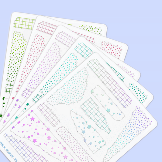 Pen Party Foil Underlays - Journalling | Mixed Patterns