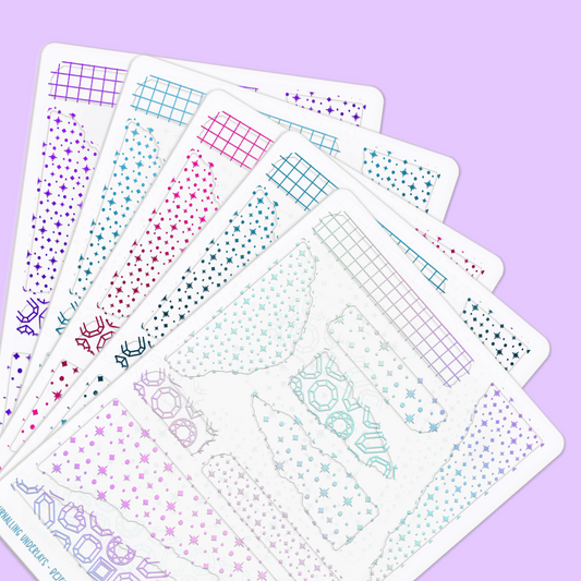 Bejewelled Foil Underlays - Journalling | Mixed Patterns