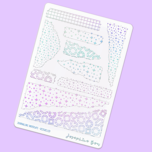 Bejewelled Foil Underlays - Journalling | Mixed Patterns