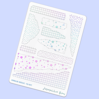 Pen Party Foil Underlays - Journalling | Mixed Patterns