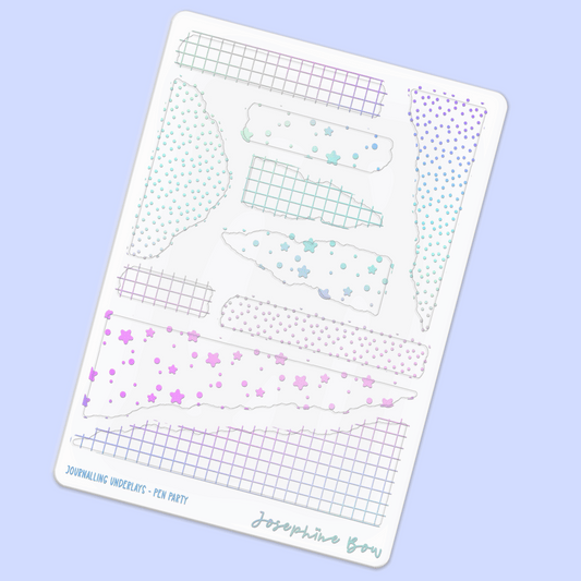 Pen Party Foil Underlays - Journalling | Mixed Patterns