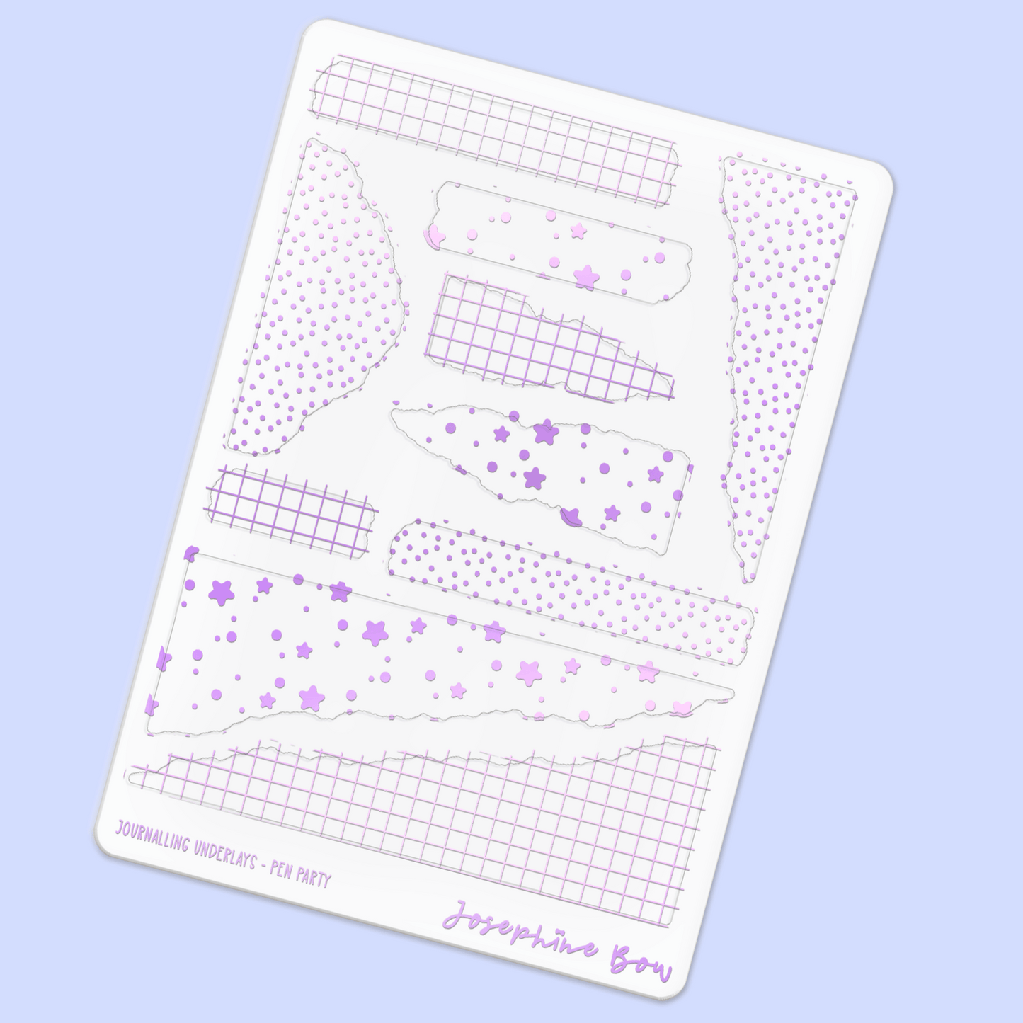 Pen Party Foil Underlays - Journalling | Mixed Patterns