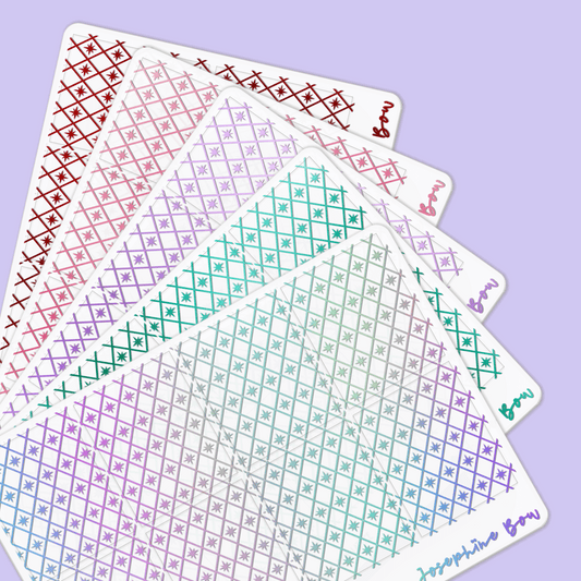 Sugar Plum Parade Foil Underlays | Holiday Harlequin
