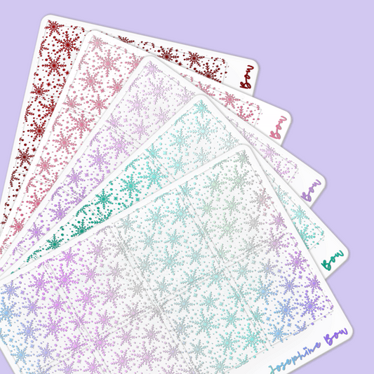 Sugar Plum Parade Foil Underlays | Snow Sparkle