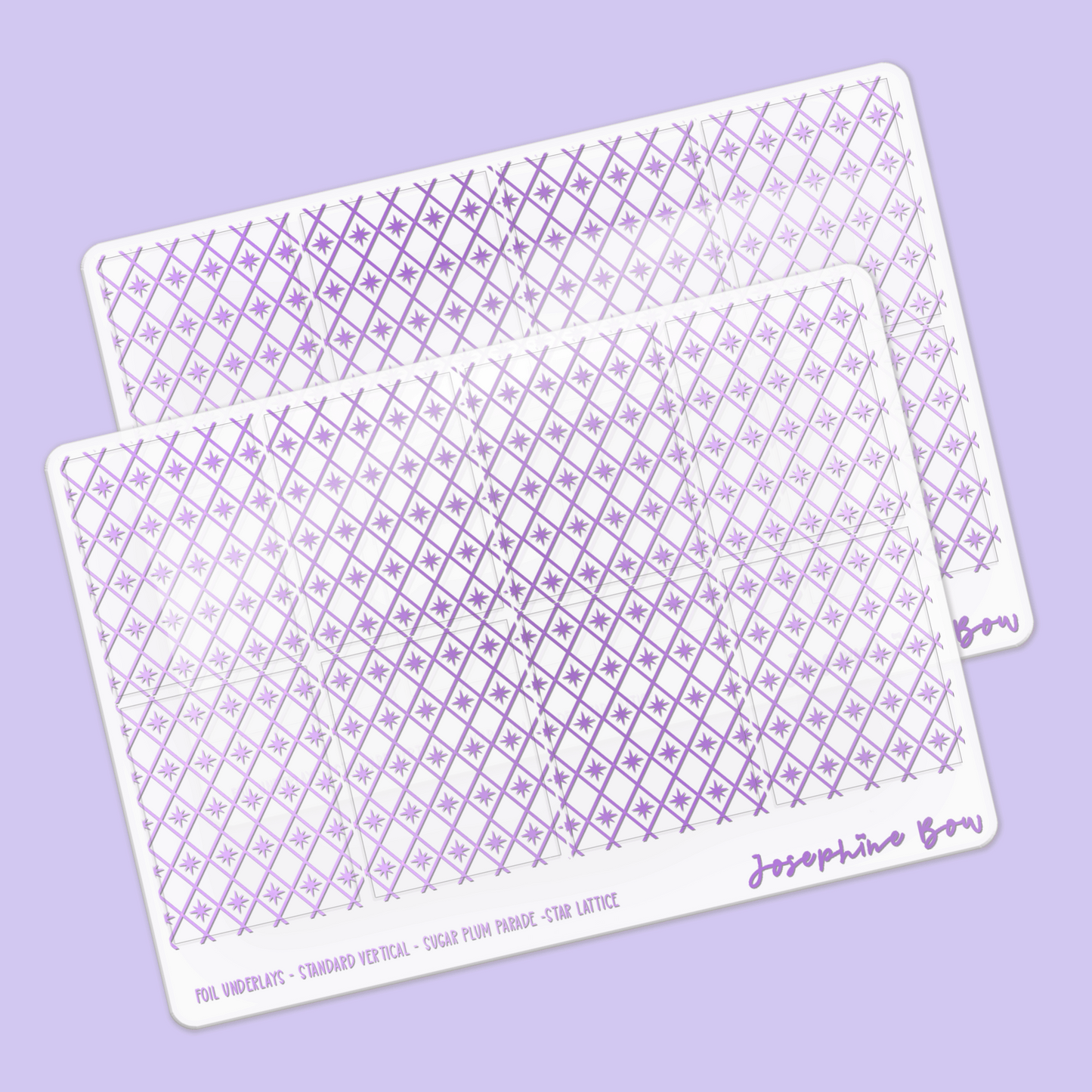 Sugar Plum Parade Foil Underlays | Holiday Harlequin