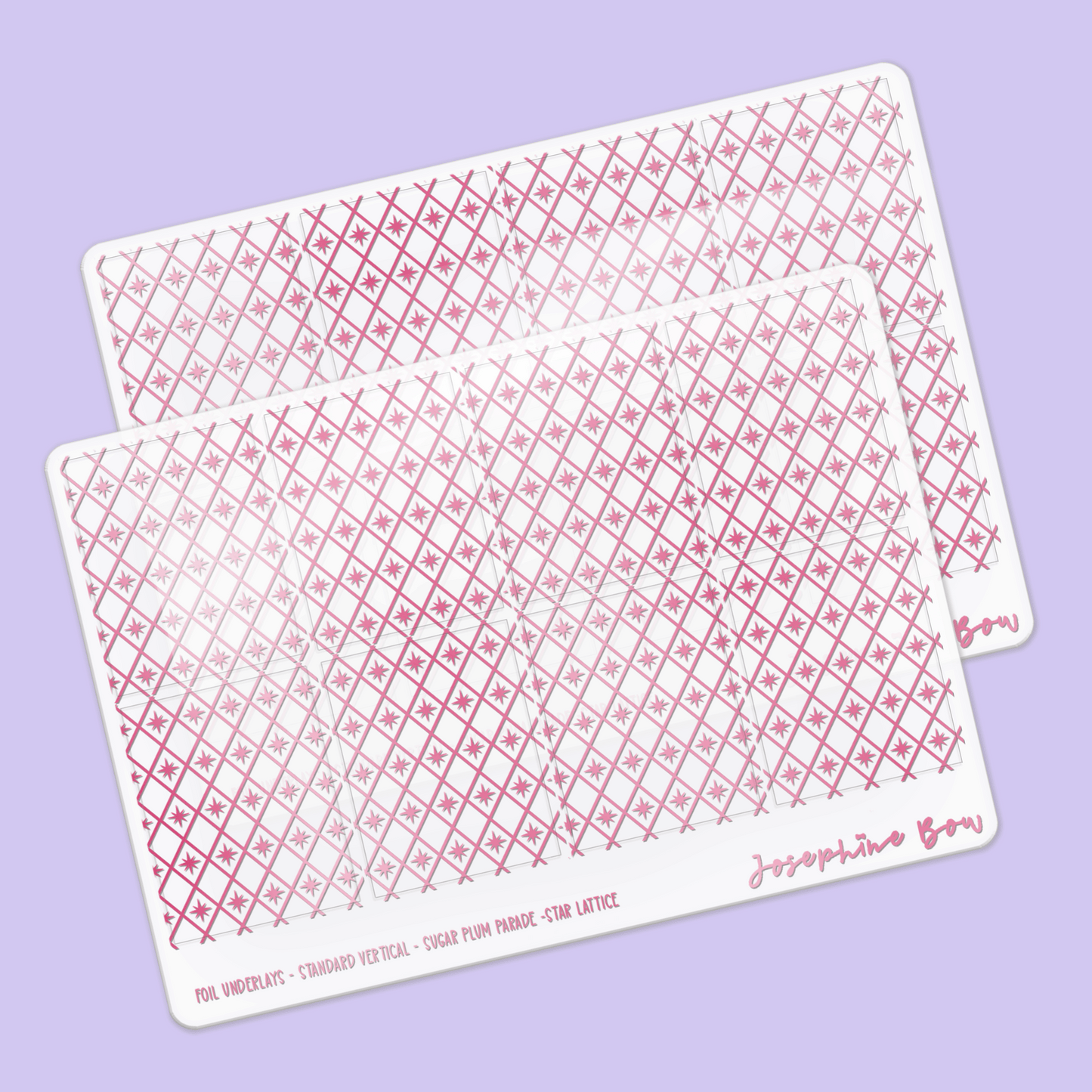 Sugar Plum Parade Foil Underlays | Holiday Harlequin