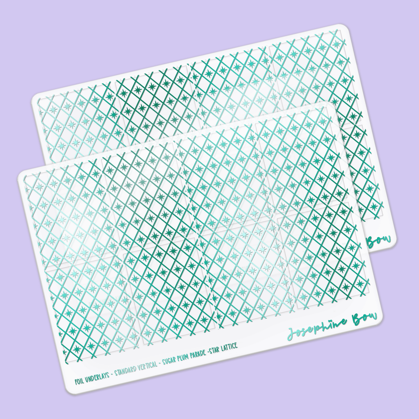 Sugar Plum Parade Foil Underlays | Holiday Harlequin