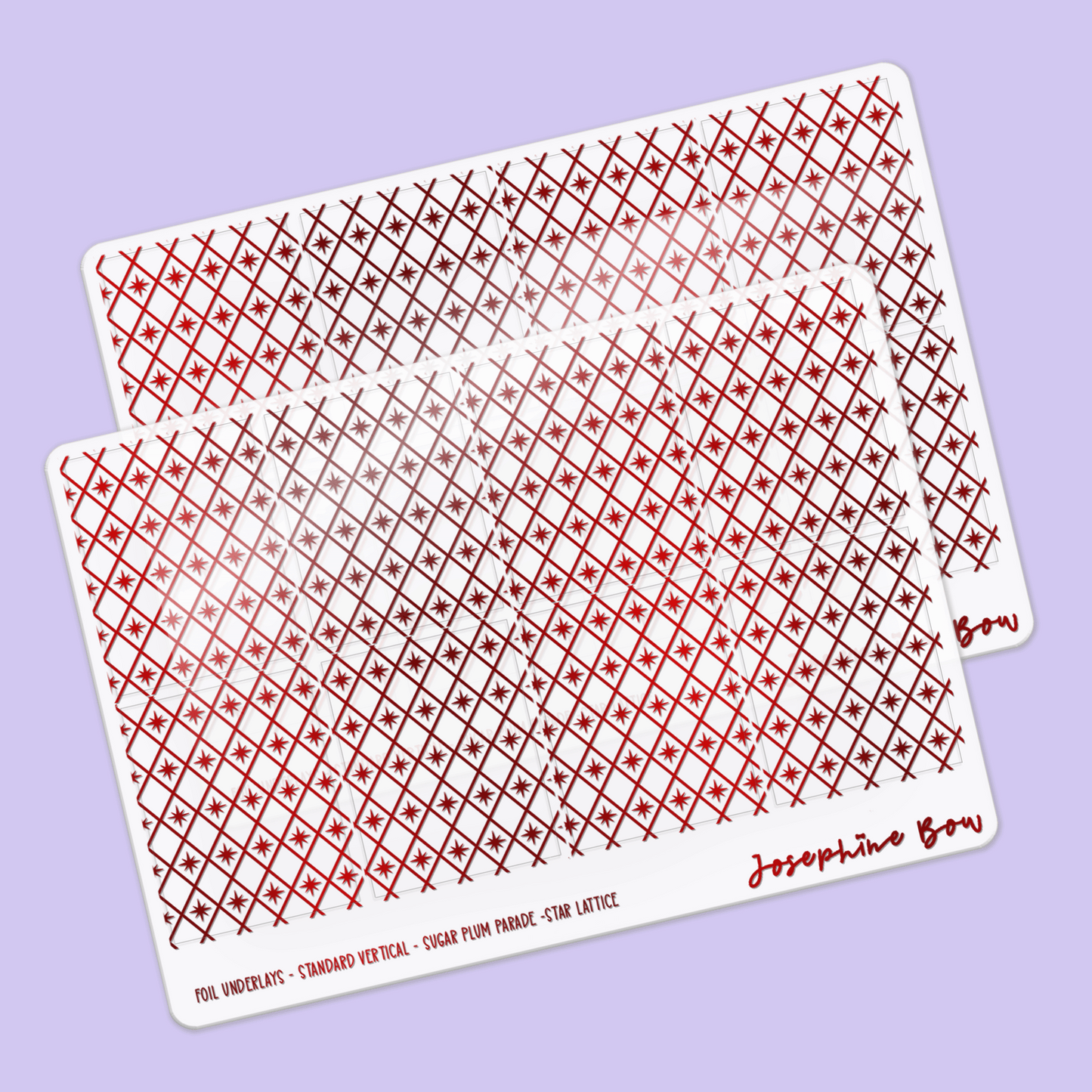 Sugar Plum Parade Foil Underlays | Holiday Harlequin