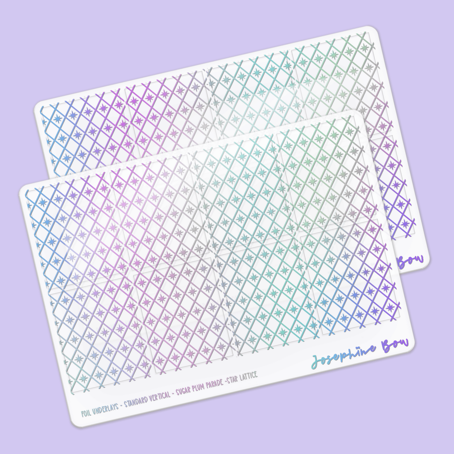 Sugar Plum Parade Foil Underlays | Holiday Harlequin