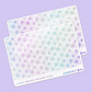 Sugar Plum Parade Foil Underlays | Snow Sparkle
